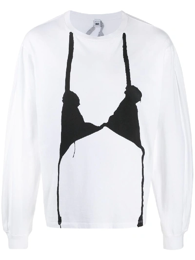 Shop Random Identities Bikini Print Sweatshirt In White