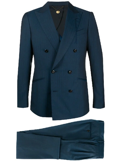 Shop Maurizio Miri Sammoran Two-piece Suit In Blue
