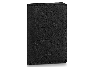 Louis Vuitton Pocket Organizer Mineral Gray in Embossed Taurillon