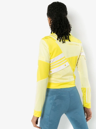 Shop Adidas Originals Adidas Womens Yellow Panelled Track Top