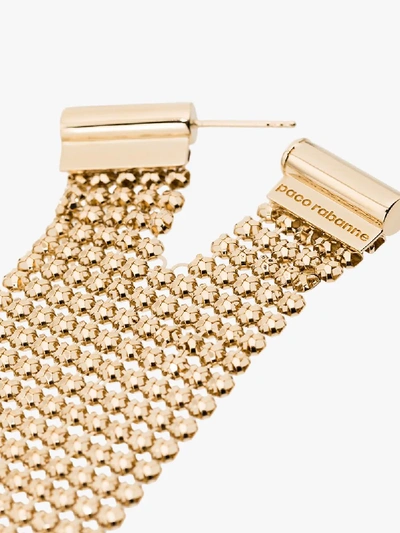 Shop Rabanne Gold Tone Pixel Earring