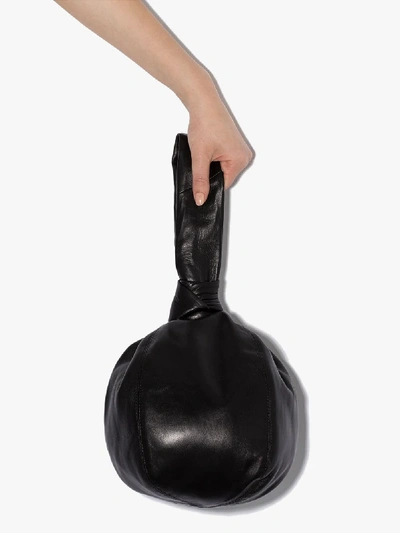 Shop Lemaire Black Purse Leather Bag