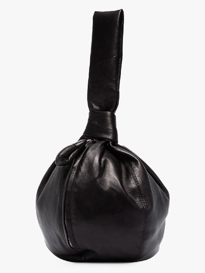 Shop Lemaire Black Purse Leather Bag