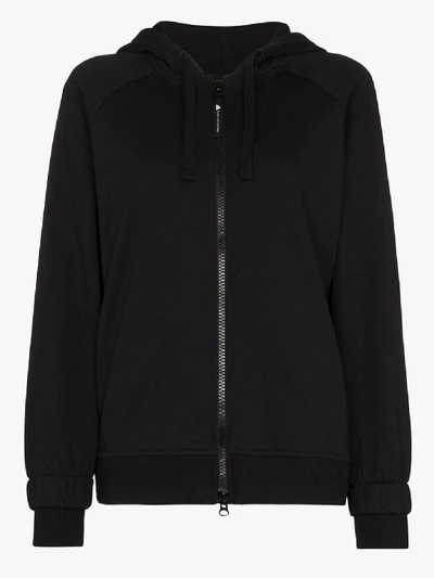 Shop Adidas Originals Essentials Zip-up Hoodie In Black
