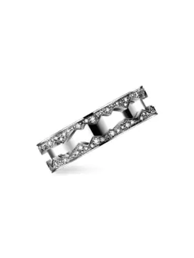 Shop Akillis Women's Capture In Motion 18k White Gold & Diamond Rolling Ring