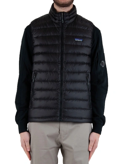 Shop Patagonia Down Sweater Vest - Black In Nero
