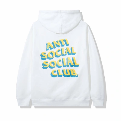 Pre-owned Anti Social Social Club  Popcorn Hoodie White
