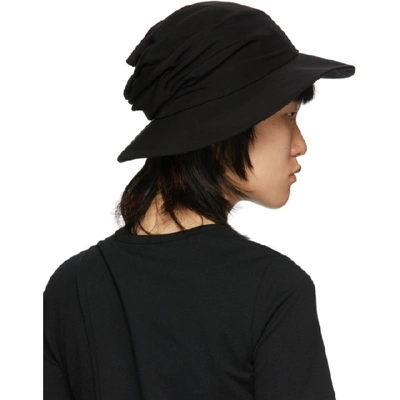 Shop Y's Ys Black Gathered Hat In 2 Black