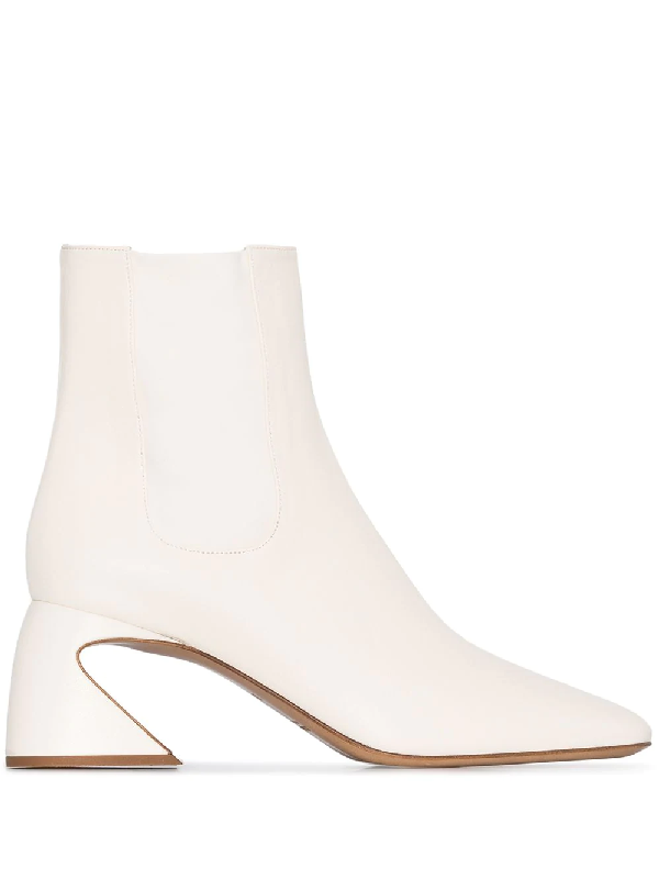 jil sander white boots