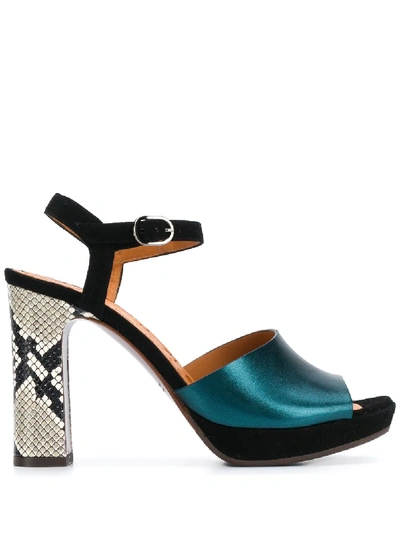 Shop Chie Mihara 110mm Casette Sandals In Black