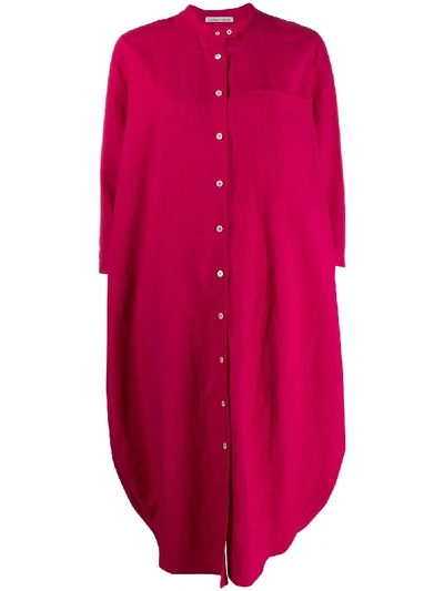 Shop Stefano Mortari Oversized Shirt Dress In Pink