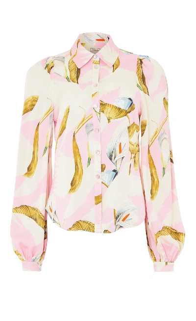 Shop Temperley London Theodora Shirt-royal Pink-uk14