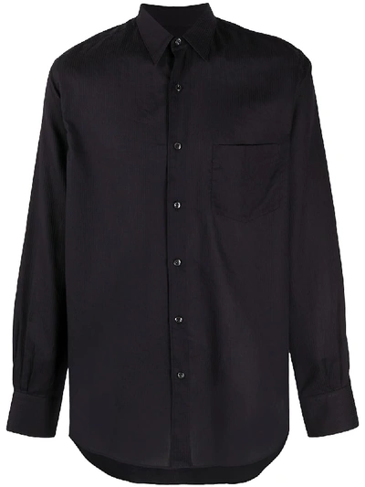 Shop Cobra Sc Long-sleeve Fitted Shirt In Black