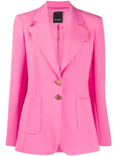 Shop Pinko Single Breasted Blazer In Pink