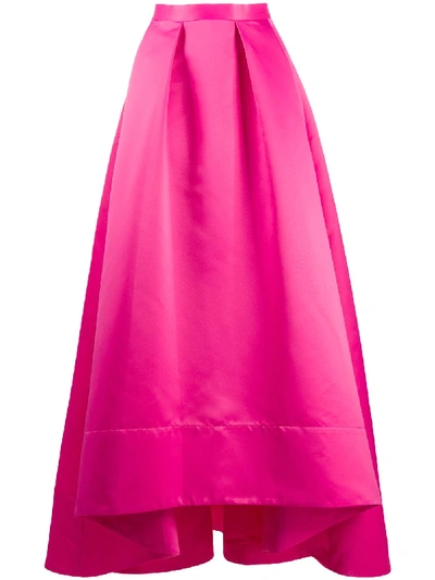 Shop Pinko Asymmetric Full Shape Skirt In Pink