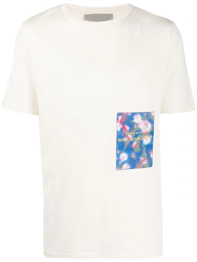 Shop Frankie Morello Soul Searchers Patch T-shirt In Neutrals