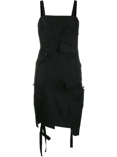 Shop Junya Watanabe Deconstructed Apron Dress In Black
