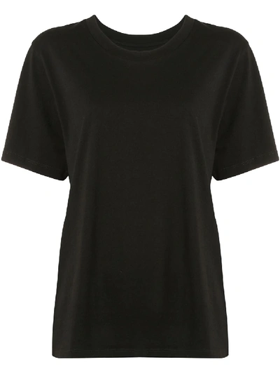 Shop Mm6 Maison Margiela Oversized Cotton T-shirt In Black