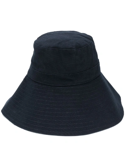 Shop Isabel Marant Wide Brim Bucket Hat In Blue