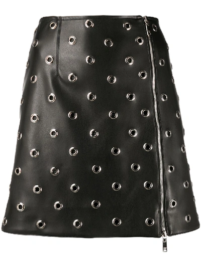 Shop We11 Done High Waisted A-line Skirt In Black