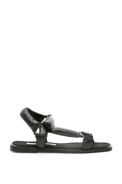 Shop Stella Mccartney Hemera Flat Sandals In Black