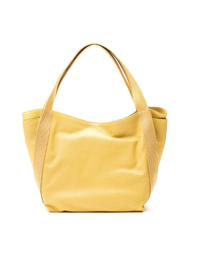 Shop Gianni Chiarini Asia Large Bag In Yellow