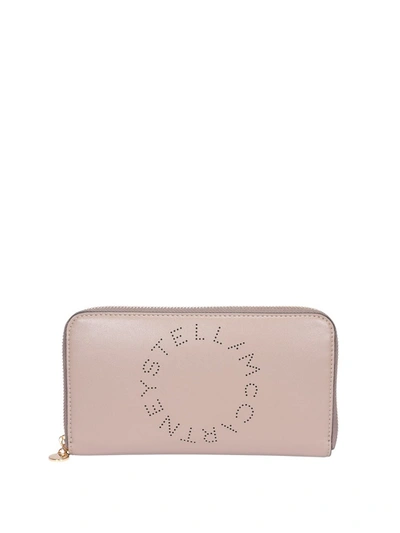 Shop Stella Mccartney Stella Logo Continental Wallet In Pink