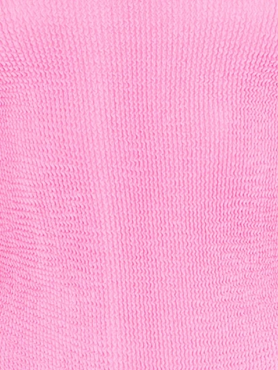 Shop Hunza G Pink Audrey Strapless Swimsuit