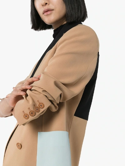 Shop Stella Mccartney Geknöpfter Blazer In Neutrals