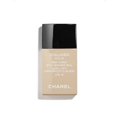 Shop Chanel 121 Caramel Vitalumière Aqua Ultra-light Skin Perfecting Makeup Spf 15 30ml