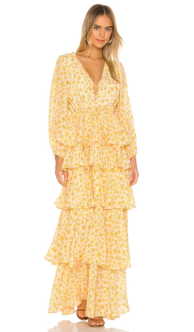 Shop All Things Mochi Luz Dress In Yellow