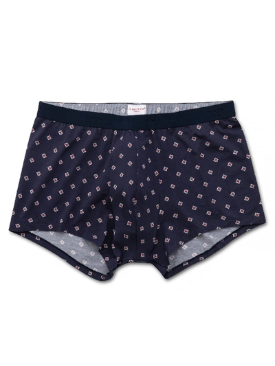 Shop Derek Rose Men's Hipster Star 17 Pima Cotton Stretch Navy