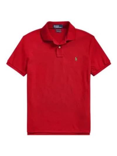 Shop Polo Ralph Lauren Men's Earth Recycled Polo Shirt In Red