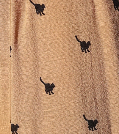 Undercover Printed Drawstring Pants In Brown