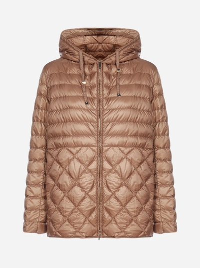 Shop Max Mara The Cube Entresi Hooded Quilted Nylon Down Jacket