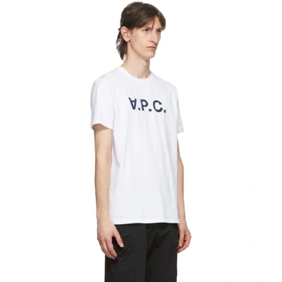 Shop A.p.c. White Vpc T-shirt In Aab-blanc