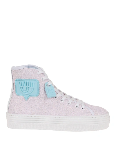 Shop Chiara Ferragni Eyelike Sneakers In Light Pink