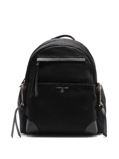 Shop Michael Kors Prescott Large Nylon Backpack In Black