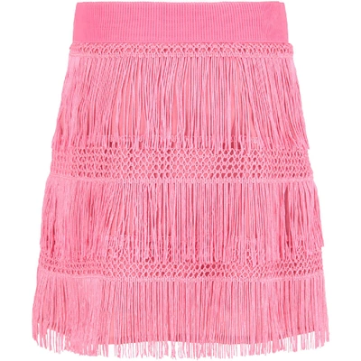 Shop Alberta Ferretti Pink Girl Skirt