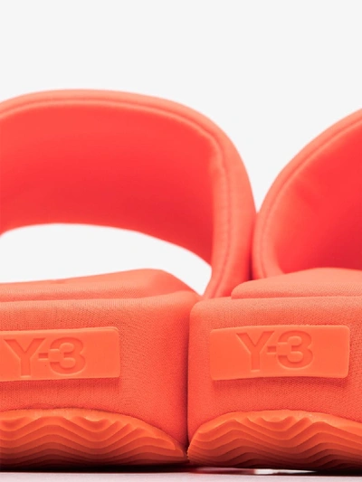 Shop Y-3 Orange Padded Foam Slides