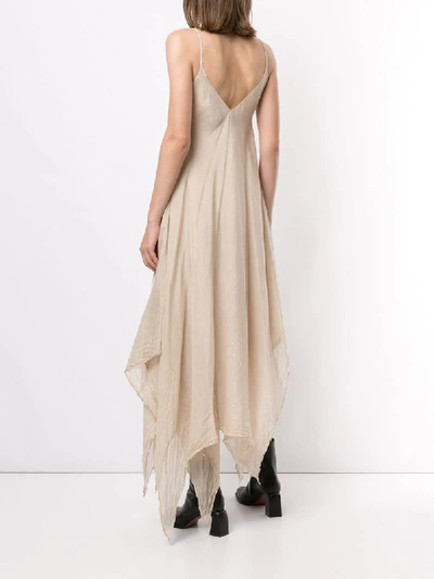 Shop Marc Le Bihan Crinkled Flared Dress In Neutrals
