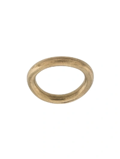 Shop Ann Demeulemeester Simple Ring In Gold