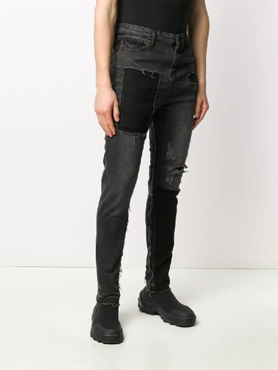 Shop Val Kristopher Frayed Jeans In Black