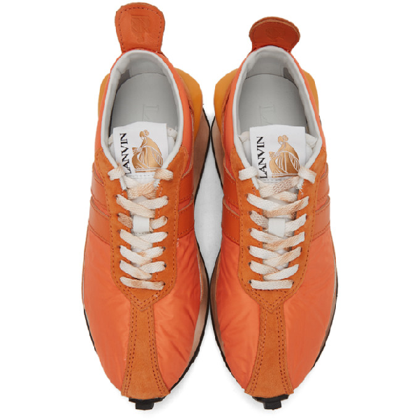 lanvin bumper sneaker on feet