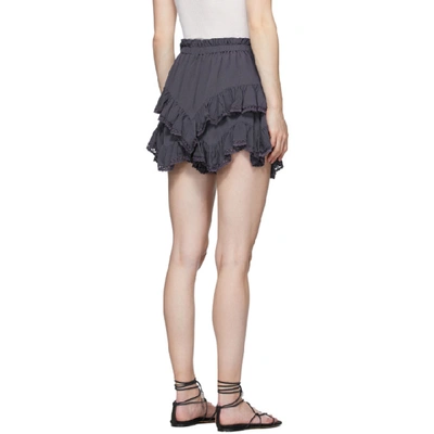 Shop Isabel Marant Black Leocadia Shorts In 30fn Night