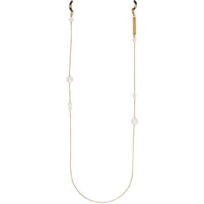 Shop Frame Chain Gold Drop Pearl Eyewear Chain