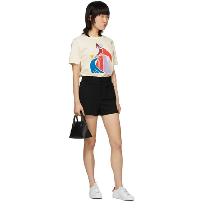 Shop Lanvin Off-white Mother And Child T-shirt In 02 Ecru