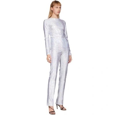 Shop Saks Potts Silver Shimmer Lissi Pants