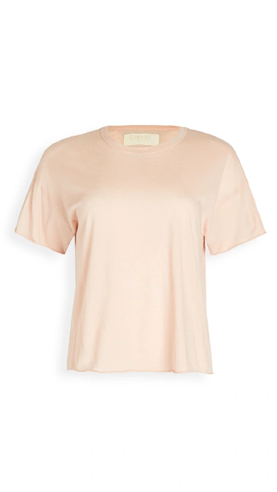 Shop The Great The Cut Edge Tee In Rose Dust