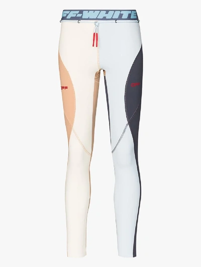 Shop Off-white Leggings In Colour-block-optik In Neutrals